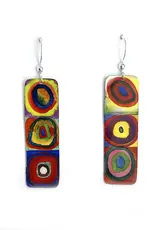 Artista Kandinsky Long Rectangle Earrings