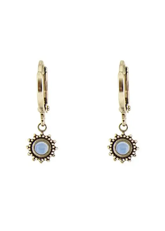 Baked Beads Starburst Huggie Earrings