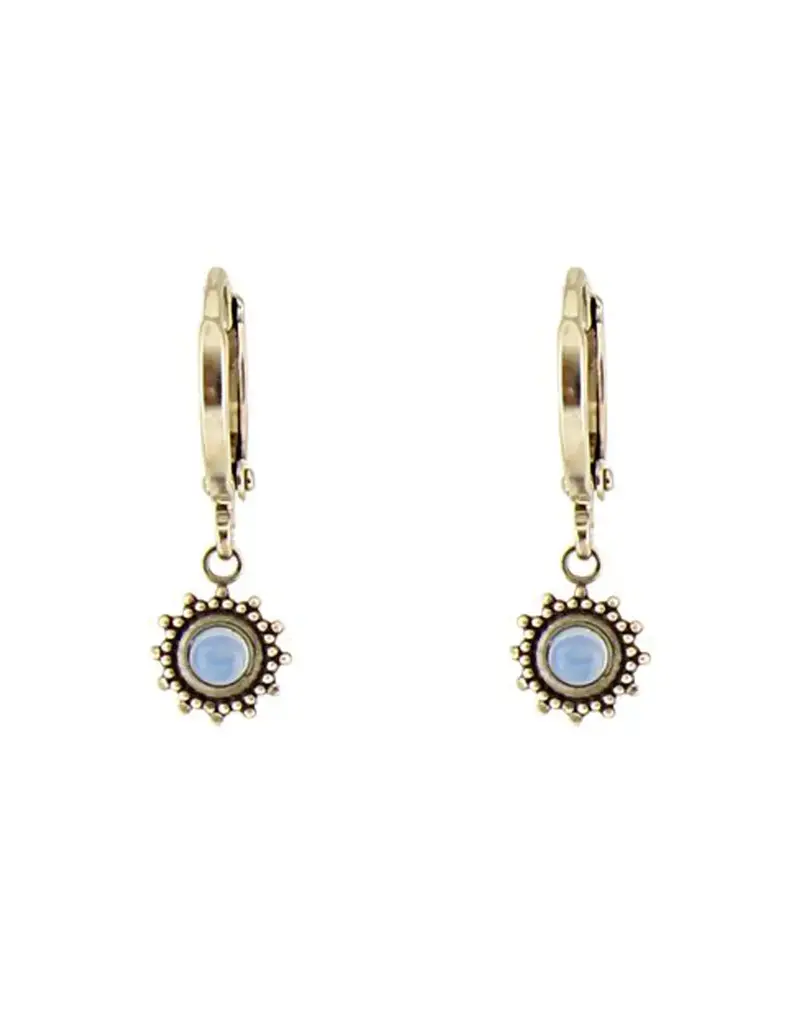 Baked Beads Starburst Huggie Earrings