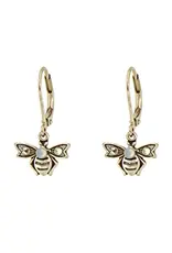 Baked Beads Crystal Bee Earrings