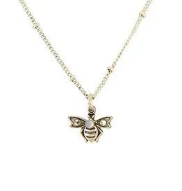 Baked Beads Crystal Bee Necklace