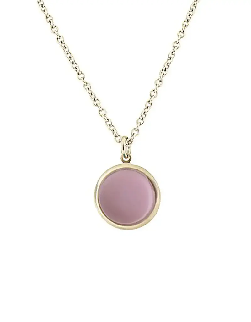 Baked Beads Sea Glass Dangle Necklace