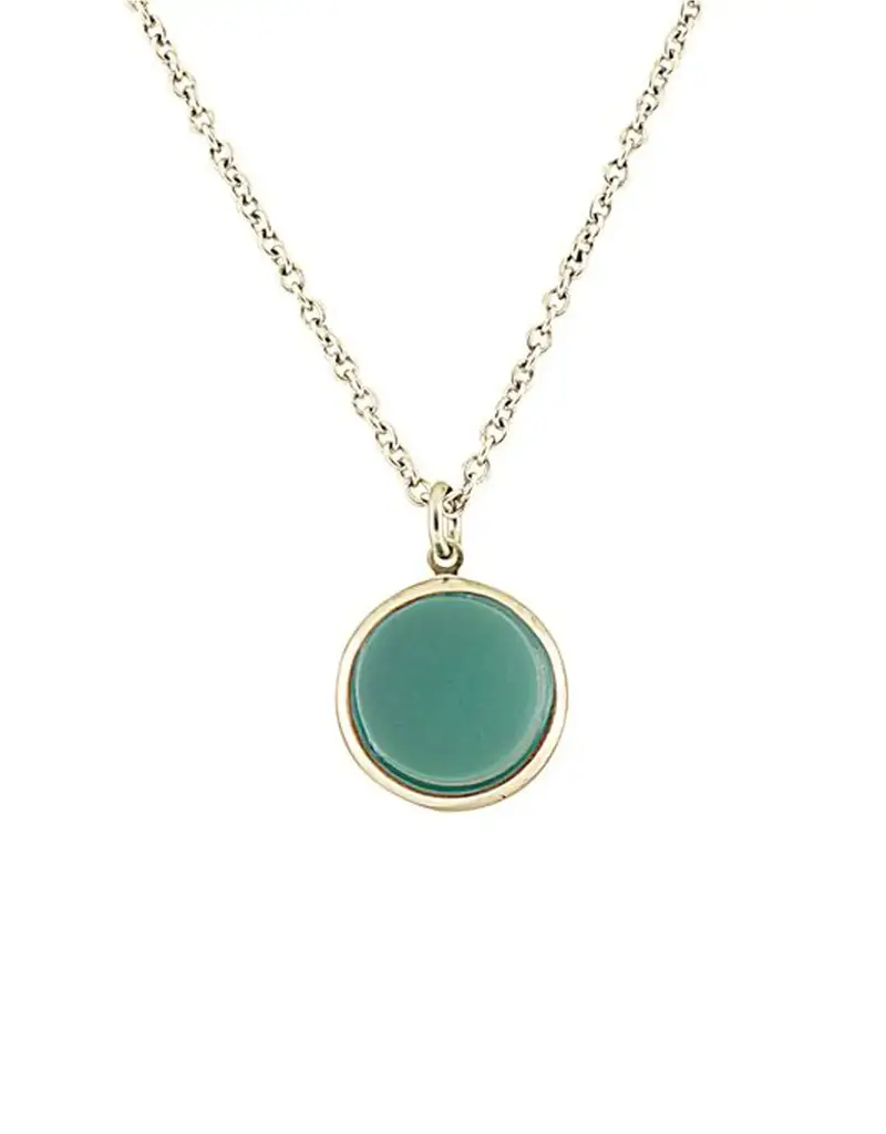 Baked Beads Sea Glass Dangle Necklace