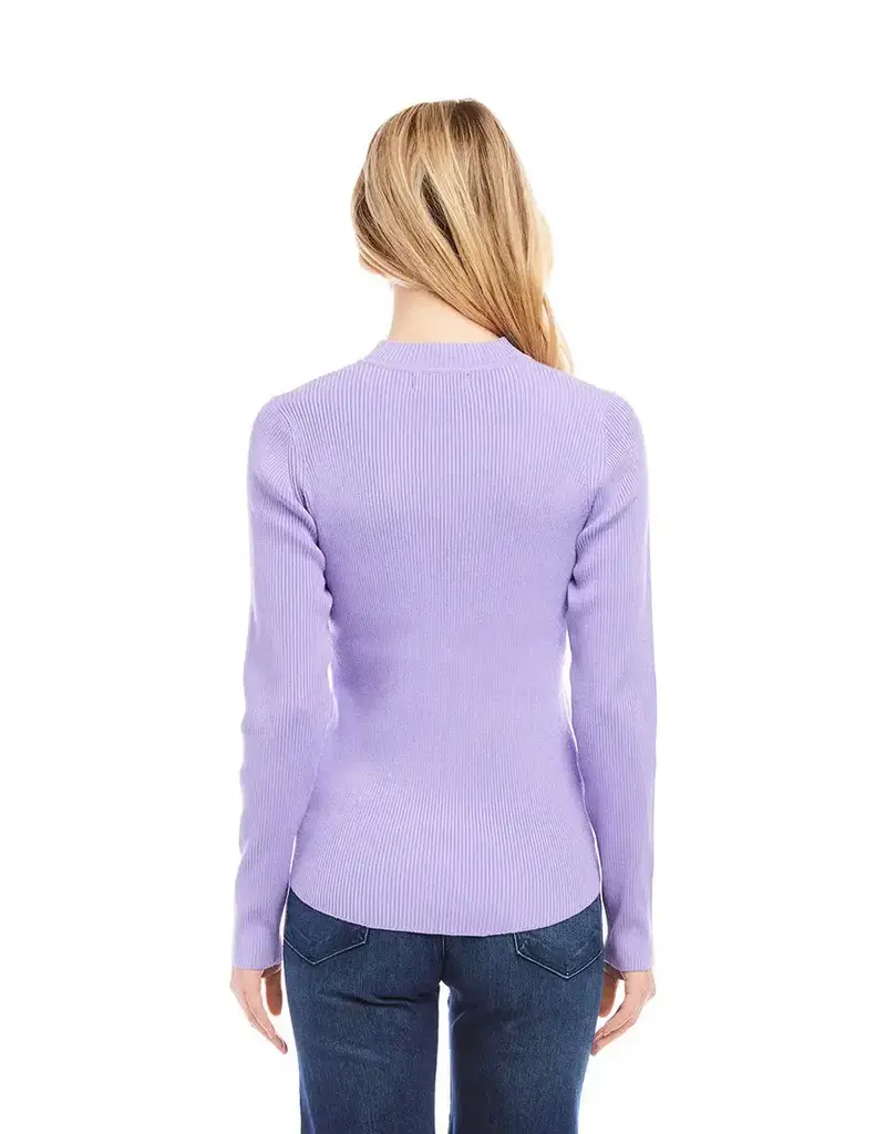 Karen Kane Ribbed Long Sleeve Sweater