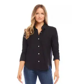 Karen Kane Ruched Sleeve Shirt