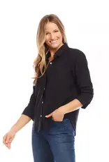 Karen Kane Ruched Sleeve Shirt