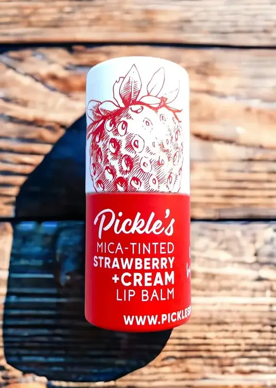 Pickle's Potions Strawberry + Cream Tinted Lip Balm