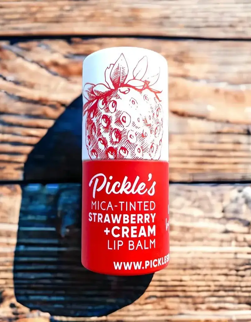 Pickle's Potions Strawberry + Cream Tinted Lip Balm