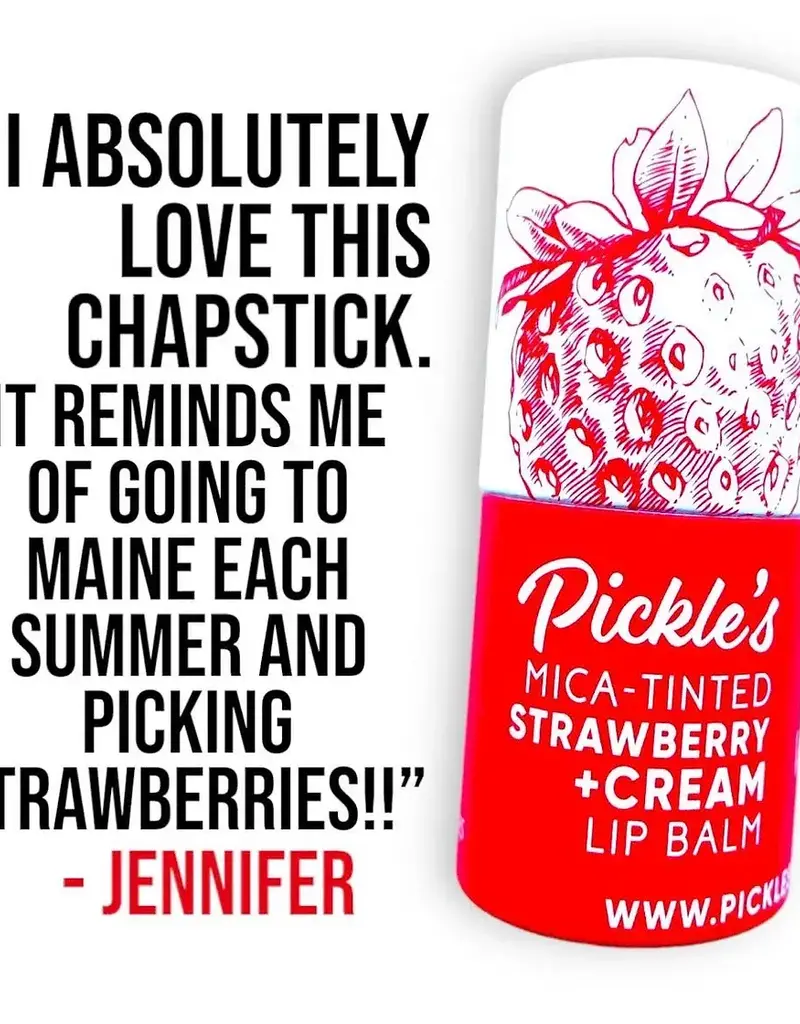 Pickle's Potions Strawberry + Cream Tinted Lip Balm