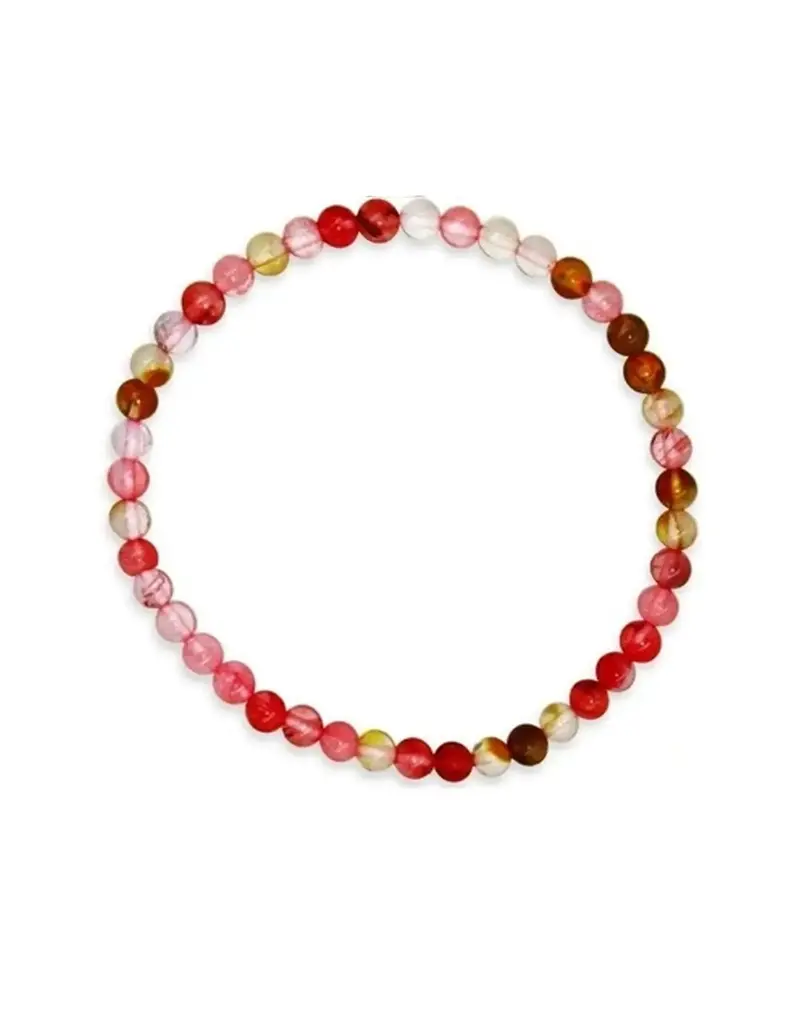 Soul Charms 4mm Beaded Crystal Bracelet