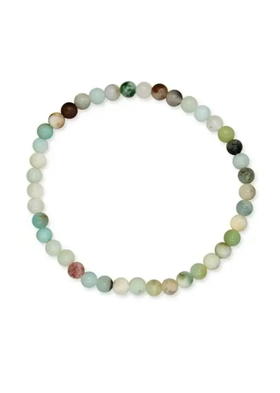 Soul Charms 4mm Beaded Crystal Bracelet