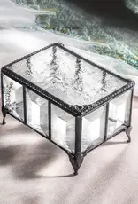 J. Devlin Clear Crystal Glass Jewelry Box