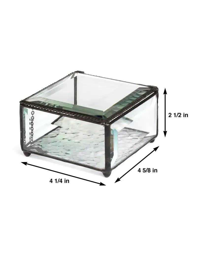 J. Devlin Medium Square Beveled Glass Box