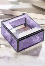 J. Devlin Purple Glass Keepsake Jewelry Box