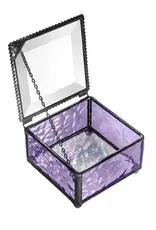 J. Devlin Purple Glass Keepsake Jewelry Box