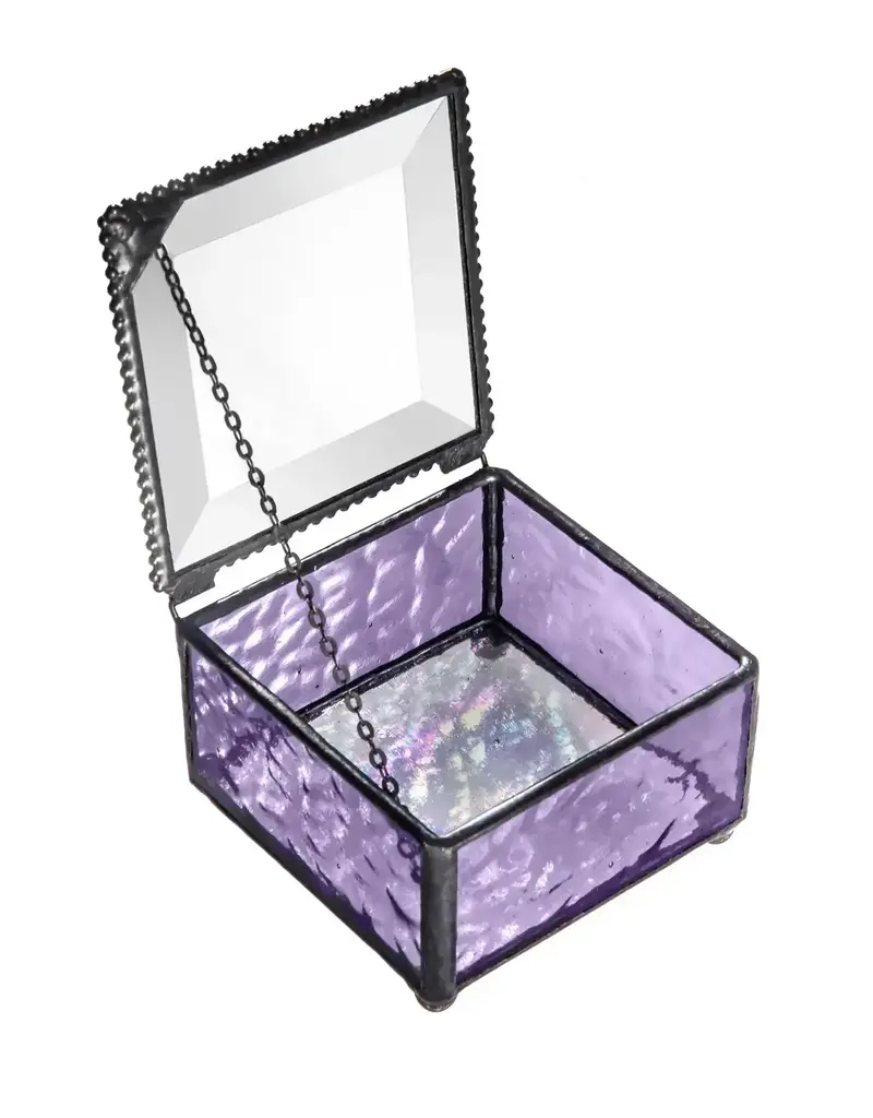 J. Devlin Purple Glass Keepsake Jewelry Box