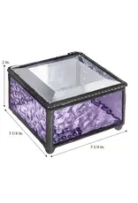 J. Devlin Purple Glass Keepsake Jewelry Box