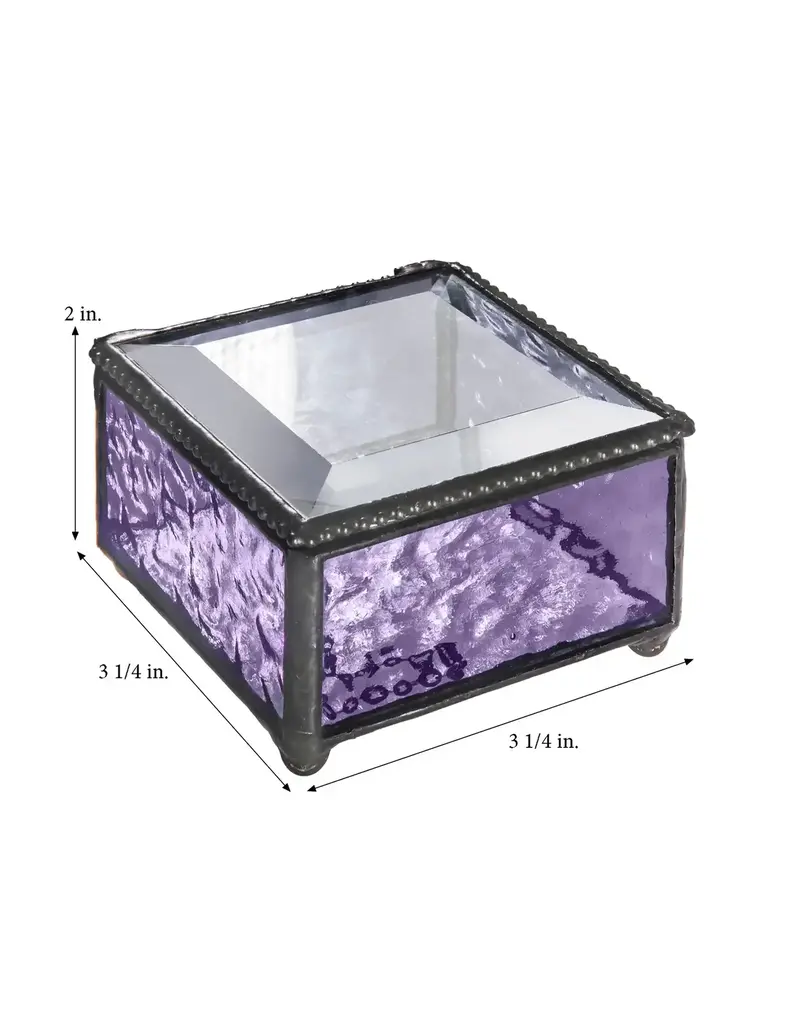 J. Devlin Purple Glass Keepsake Jewelry Box