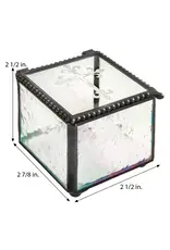 J. Devlin Clear Glass Rosary Jewelry Box