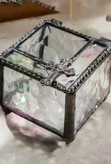 J. Devlin Clear Stained Glass Rosary Box