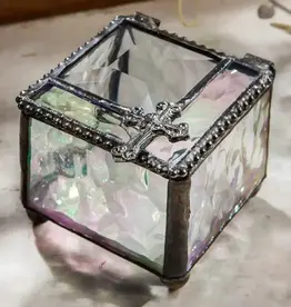 J. Devlin Clear Stained Glass Rosary Box