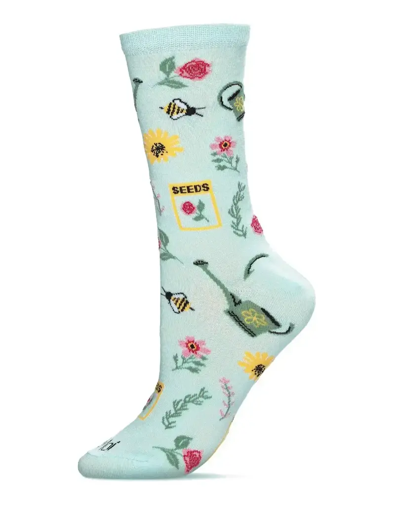 Infinity Classics Flower Garden Bamboo Blend Crew Socks