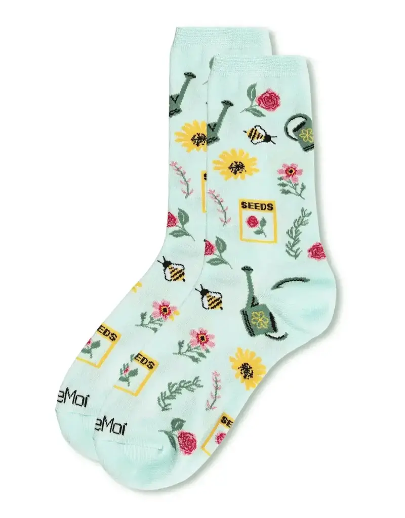 Infinity Classics Flower Garden Bamboo Blend Crew Socks