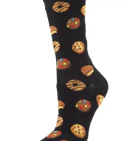 Infinity Classics Memoi Cookies Bamboo Blend Crew Socks