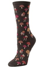 Infinity Classics Mushroom Field Bamboo Blend Crew Socks