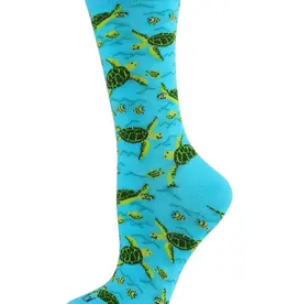 Infinity Classics Turtle Time Bamboo Blend Crew Socks