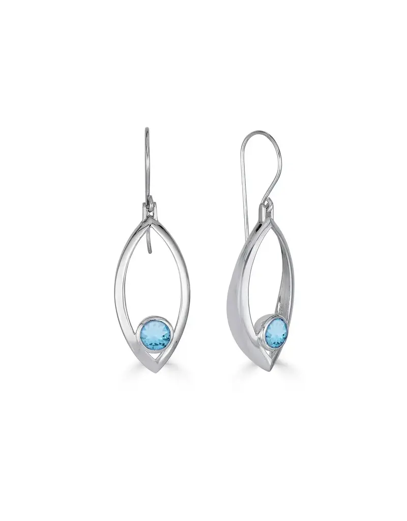 Morningflower Pointed Hollow Drop Earrings