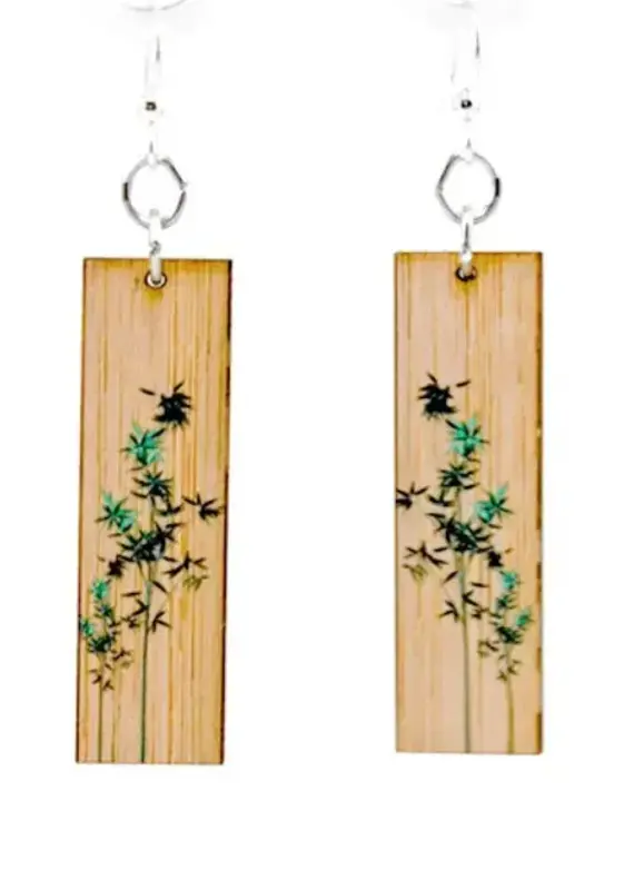 Green Tree Jewelry New Growth Bamboo Earrings