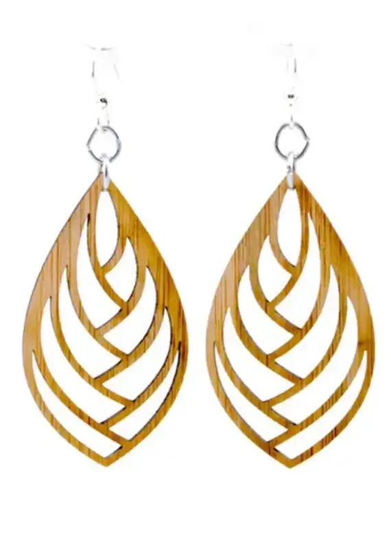 Green Tree Jewelry Embraced Bamboo Earrings