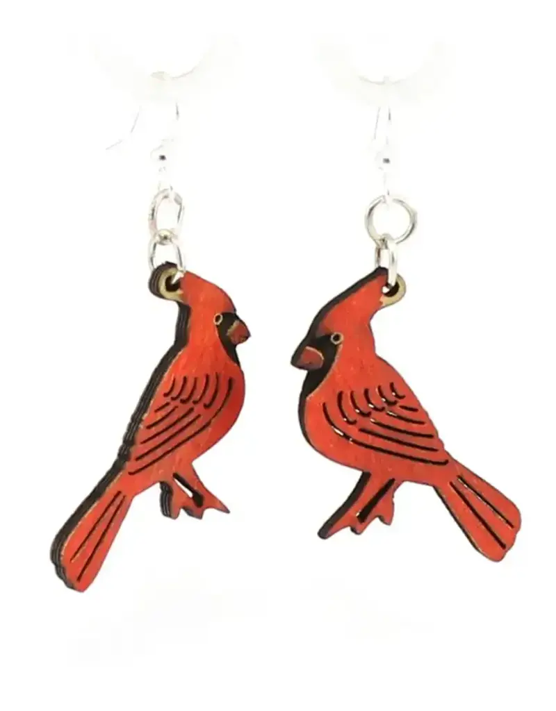 Green Tree Jewelry Cardinal Earrings