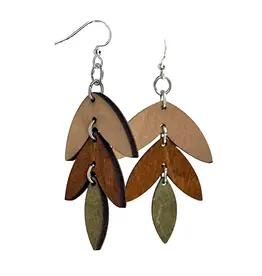 Green Tree Jewelry Three Piece Earrings