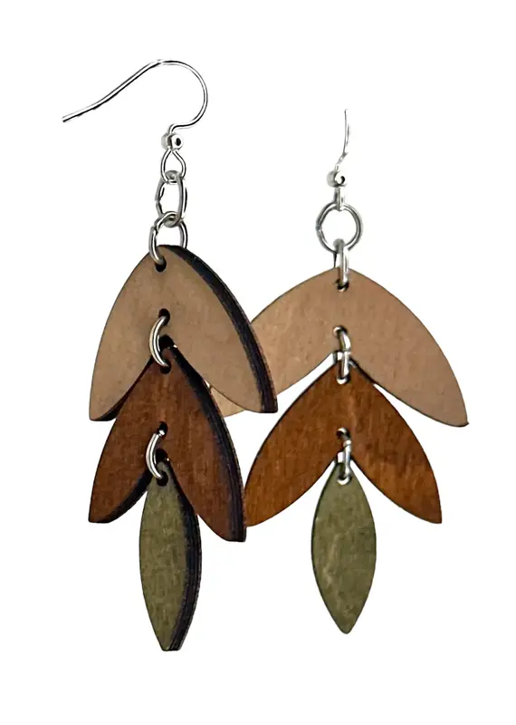 Green Tree Jewelry Three Piece Earrings