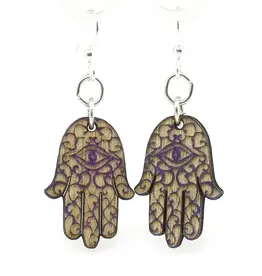 Green Tree Jewelry Hamsa Hand Earrings