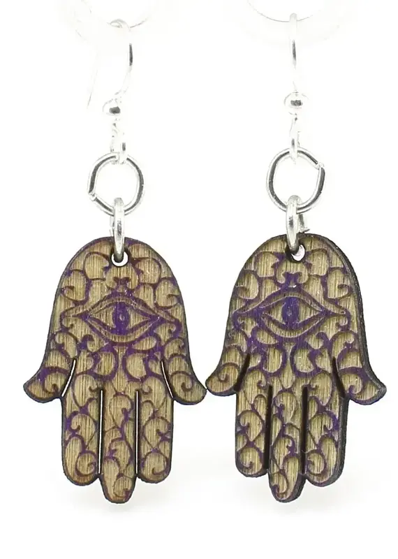 Green Tree Jewelry Hamsa Hand Earrings