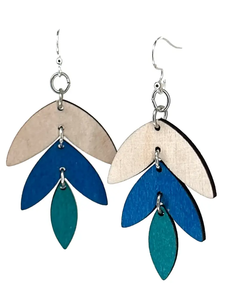 Green Tree Jewelry Three Piece Earrings