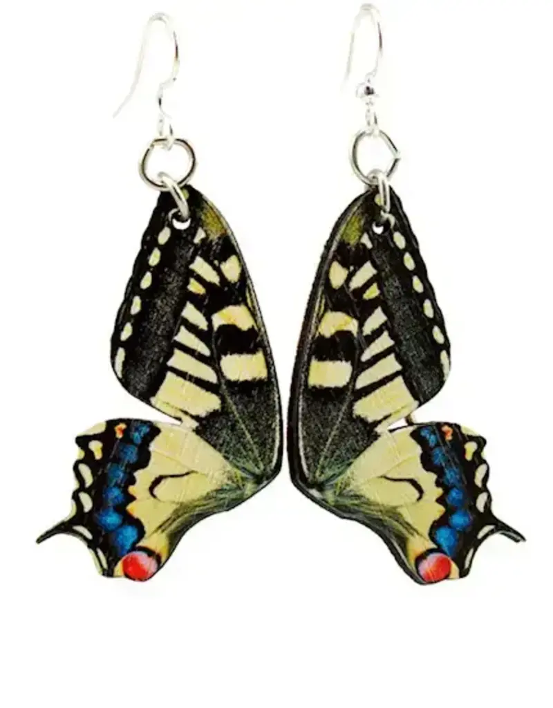 Green Tree Jewelry Swallowtail Butterfly Earrings