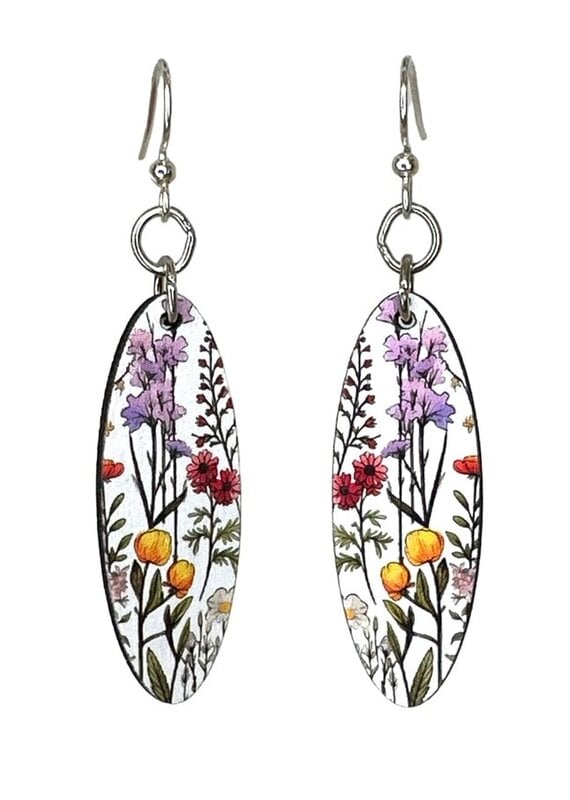 Green Tree Jewelry California Wild Flowers Blossoms Earrings