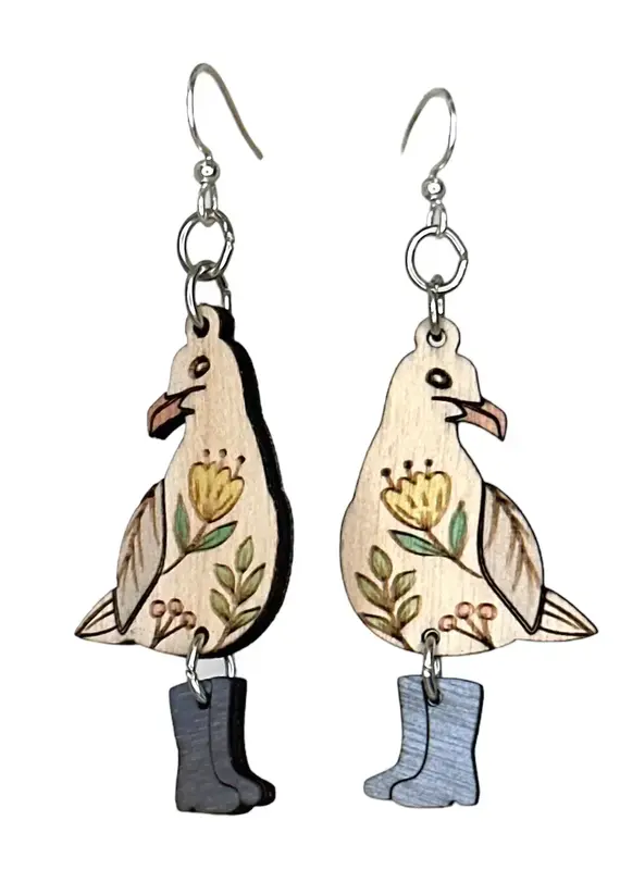 Green Tree Jewelry Paddington Seagull Earrings