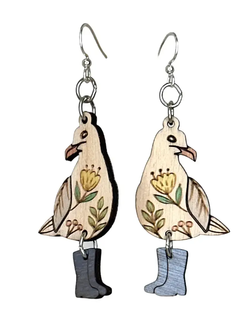 Green Tree Jewelry Paddington Seagull Earrings