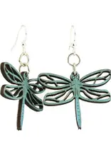 Green Tree Jewelry Dragonfly Blossoms Earrings