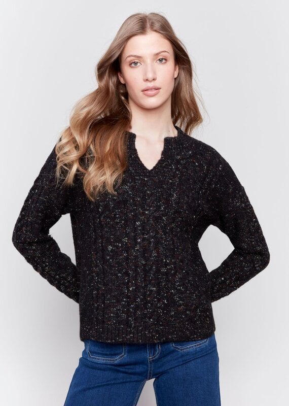 Charlie B Speckle Knit Sweater