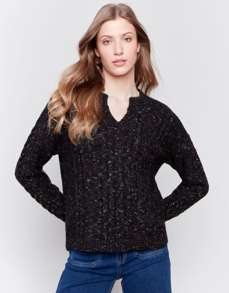 Charlie B Speckle Knit Sweater