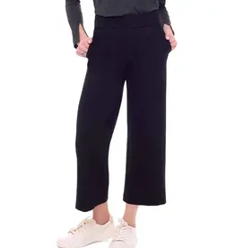 Up! Solid Ponte Wide Leg Crop Pants