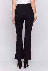 Charlie B Flare Ponte Pants with Side Slits