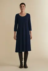 Cut Loose 3/4 Sleeve Seamed Dress