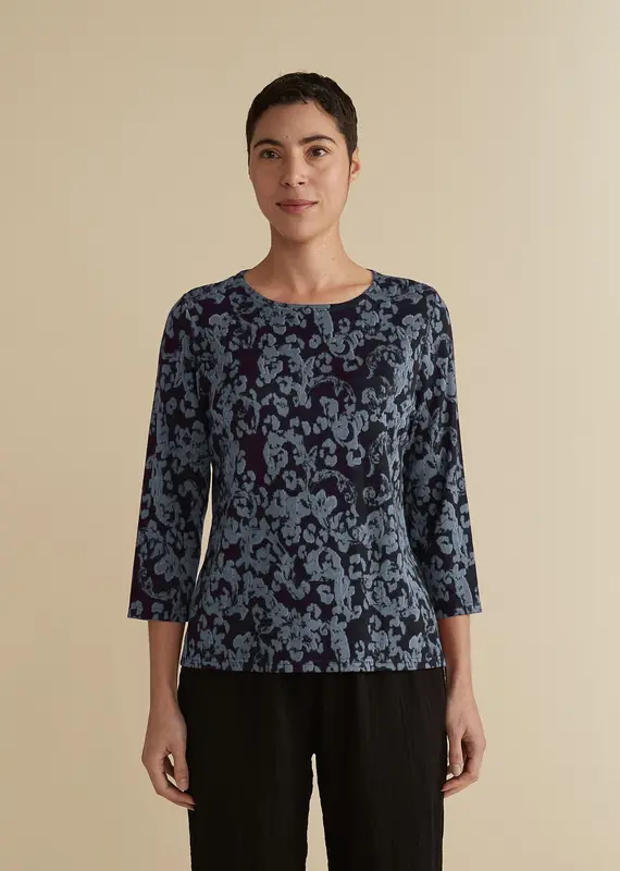 Cut Loose Floral Jacquard Top